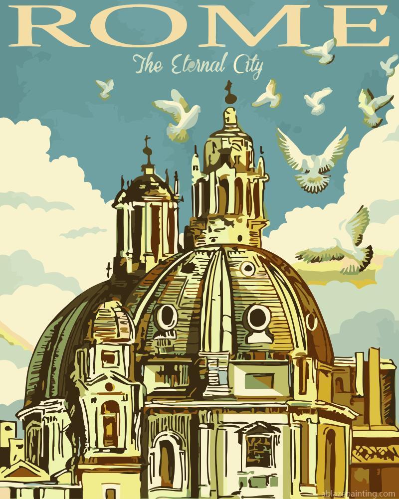 Rome Travel Poster Paint By Numbers.jpg
