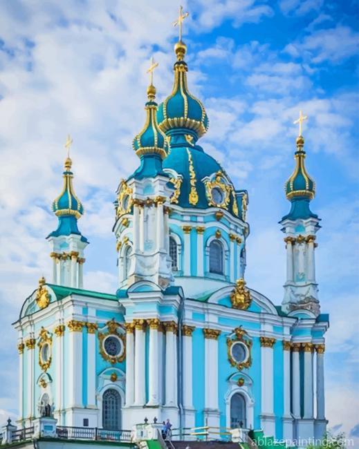 St Andrews Church Kiev Ukraine Paint By Numbers.jpg