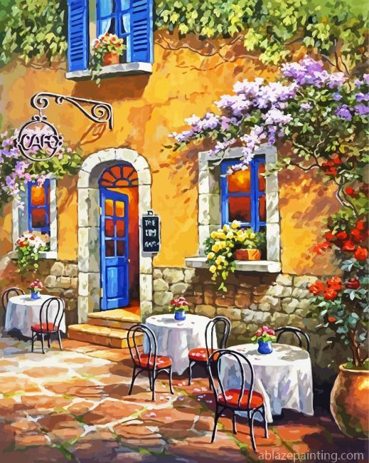French Country Cafe And Floral Wall Paint By Numbers.jpg