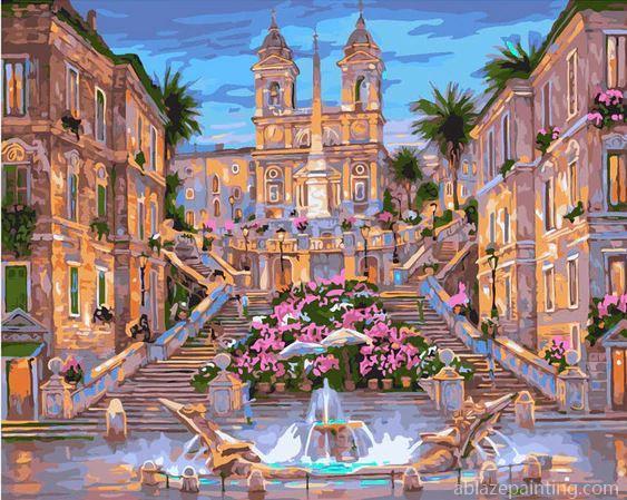 Spanish Steps Fountain Paint By Numbers.jpg