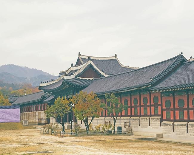 Gyeongbokgung Palace South Korea Paint By Numbers.jpg