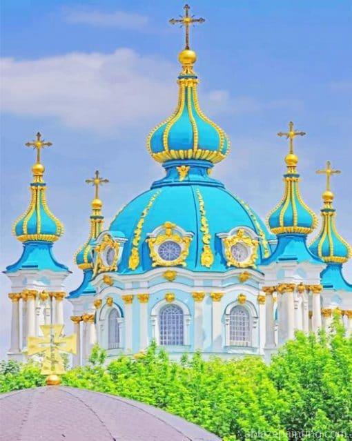 St Andrew Church Ukraine Paint By Numbers.jpg