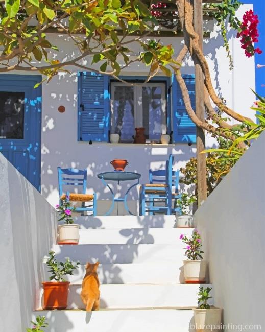 Santorini Greece House New Paint By Numbers.jpg