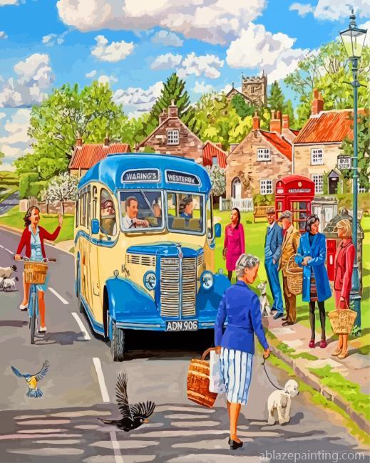 Country Blue Bus Paint By Numbers.jpg