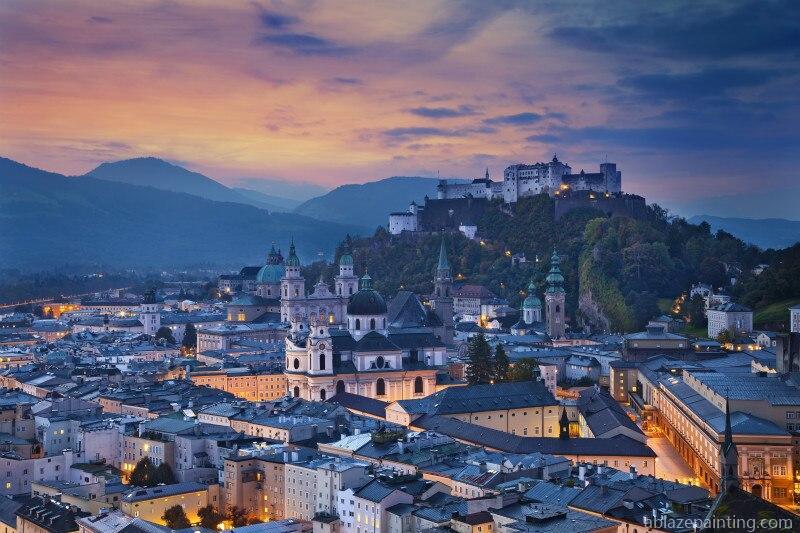 Salzburg At Night Paint By Numbers.jpg