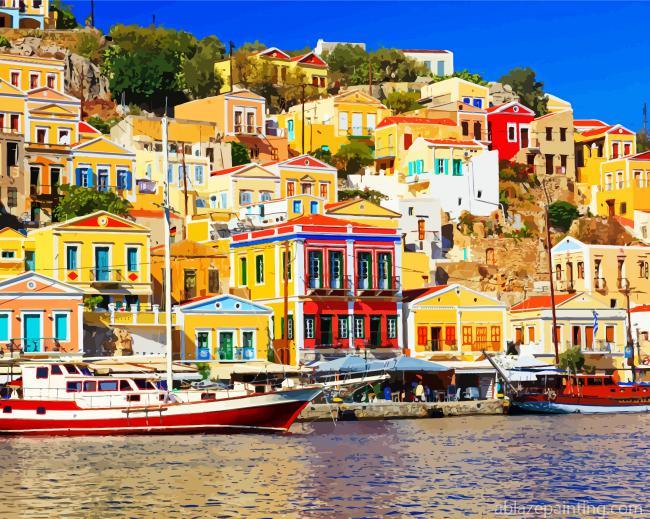 Symi Island Greece Colorful Houses Paint By Numbers.jpg