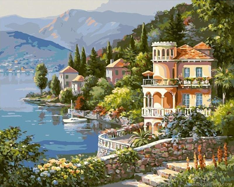 Majestic City Near Sea Cities Paint By Numbers.jpg