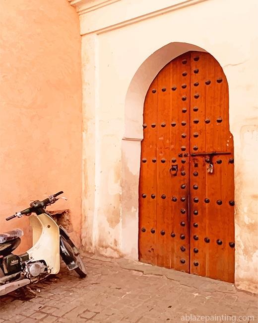 Motorcycle Door Marrakesh Morocco New Paint By Numbers.jpg