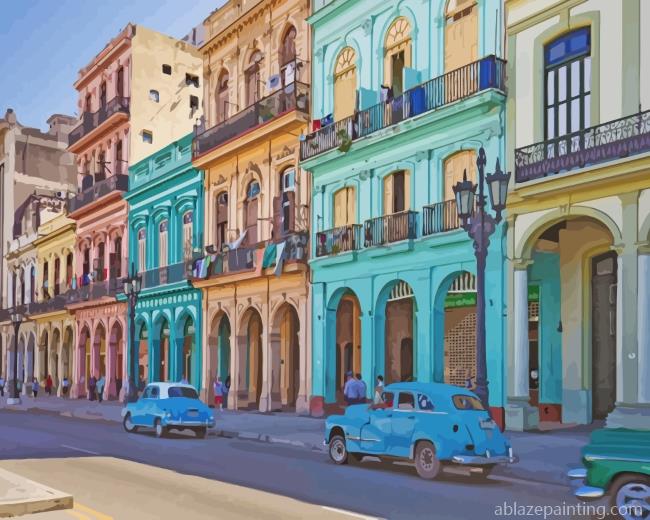 Cuba Havana Buildings Paint By Numbers.jpg