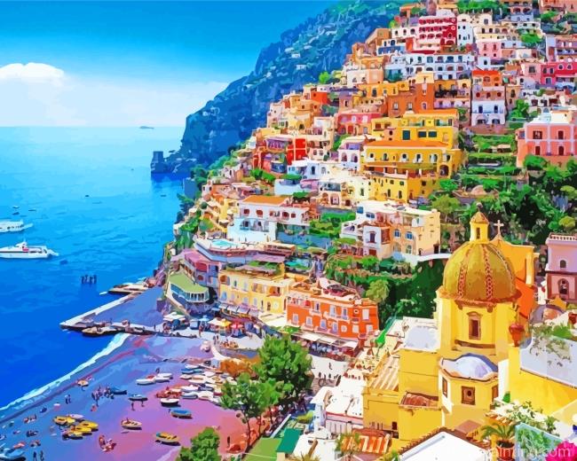 Italy Naples Colorful Buildings Paint By Numbers.jpg