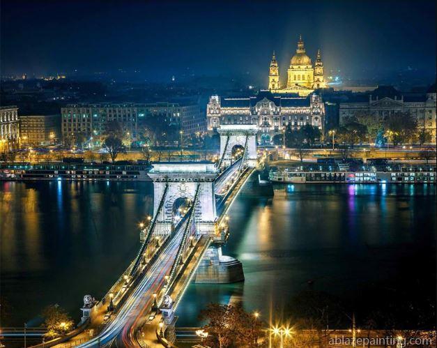 Budapest At Night Cities Paint By Numbers.jpg