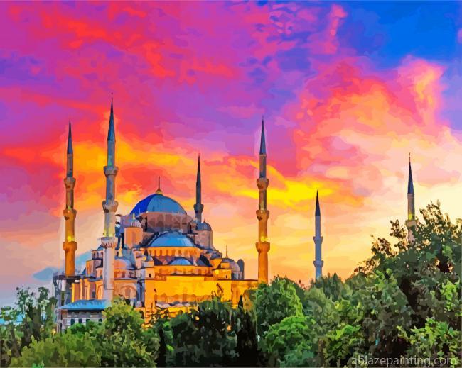 Istanbul Blue Mosque Paint By Numbers.jpg