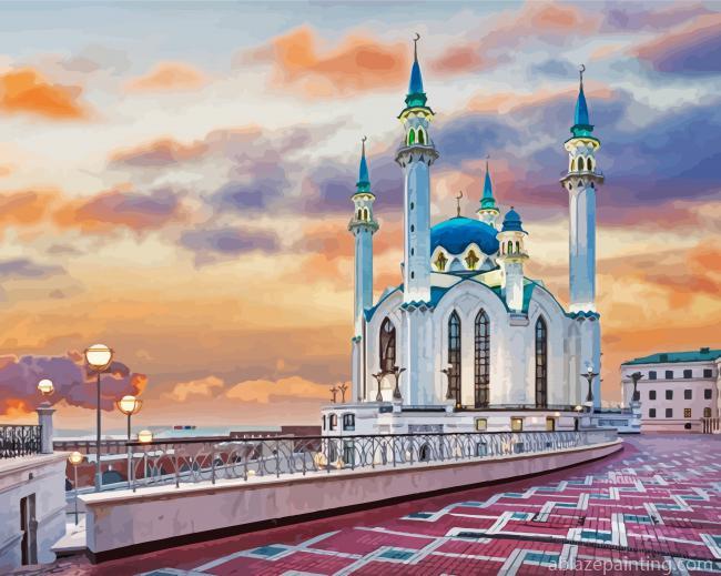 Kul Sharif Mosque At Sunset Paint By Numbers.jpg