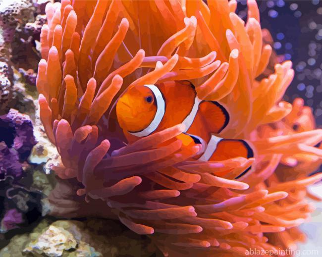 Aesthetic Anemones And Clownfish Paint By Numbers.jpg