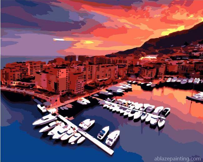 Fontvieille Harbour Monaco Paint By Numbers.jpg