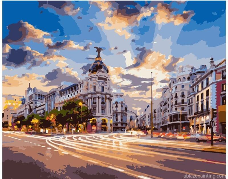 Main Street Madrid Cities Paint By Numbers.jpg