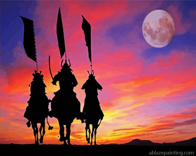 Brave Samurais Silhouettes Paint By Numbers.jpg