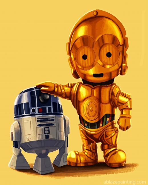 Little C3po Robot Paint By Numbers.jpg