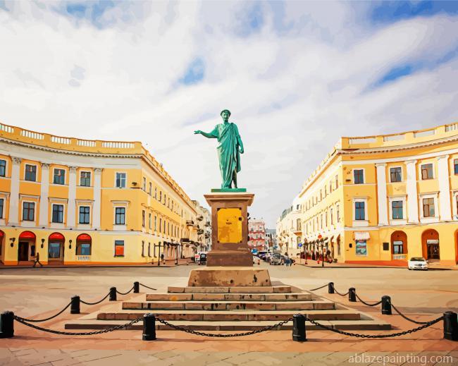 Monument To Duc De Richelieu Paint By Numbers.jpg