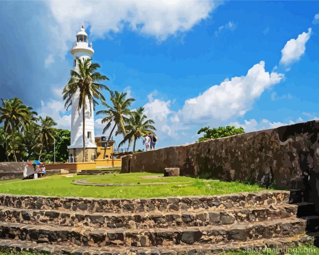 Galle Dutch Fort Lighthouse Paint By Numbers.jpg