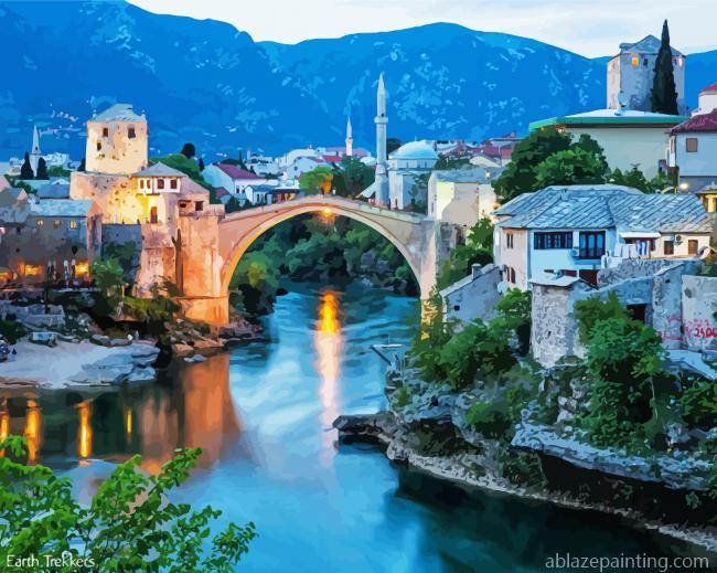 Old Bridge In Mostar Paint By Numbers.jpg