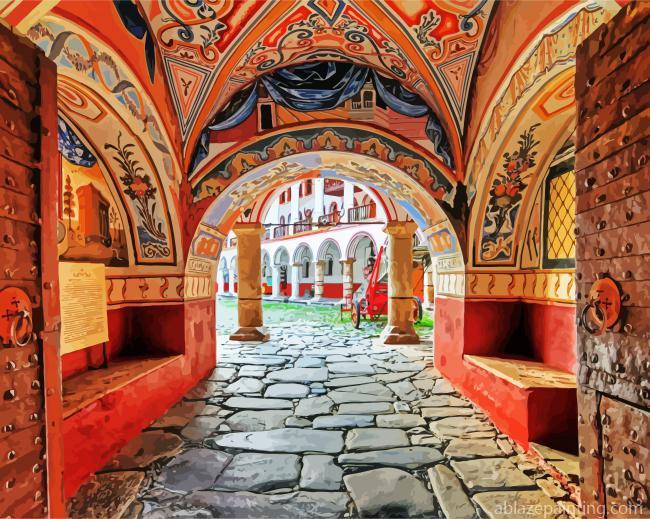 The Monastery Of Saint Ivan Of Rila Paint By Numbers.jpg