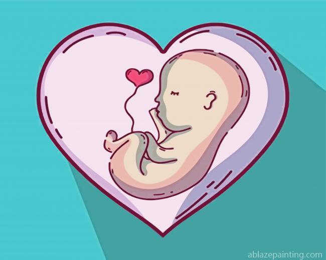 Cute Unborn Illustration Paint By Numbers.jpg