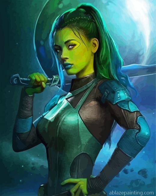 Gamora Character Paint By Numbers.jpg