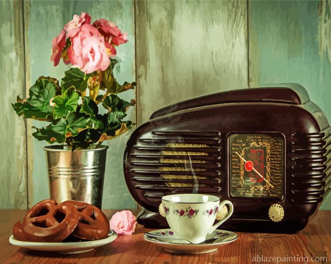 Vintage Radio And Coffee Paint By Numbers.jpg