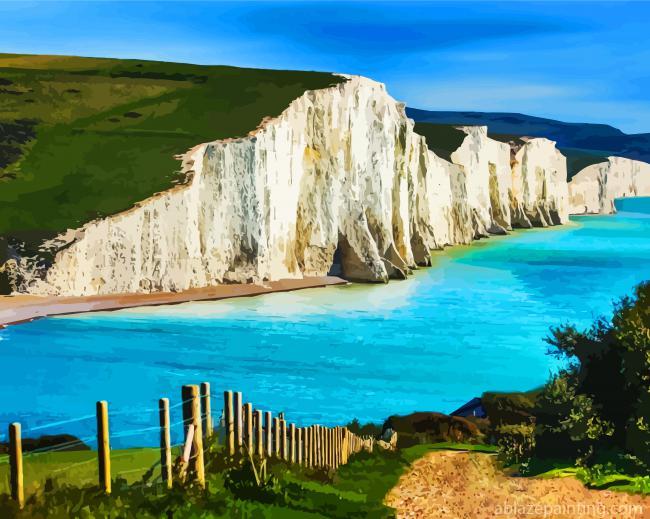 White Seven Sisters Cliffs Paint By Numbers.jpg