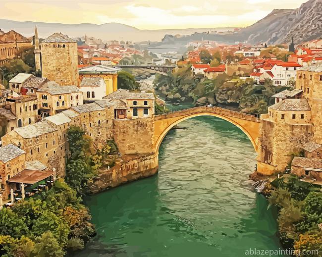 Mostar Old Bridge Paint By Numbers.jpg