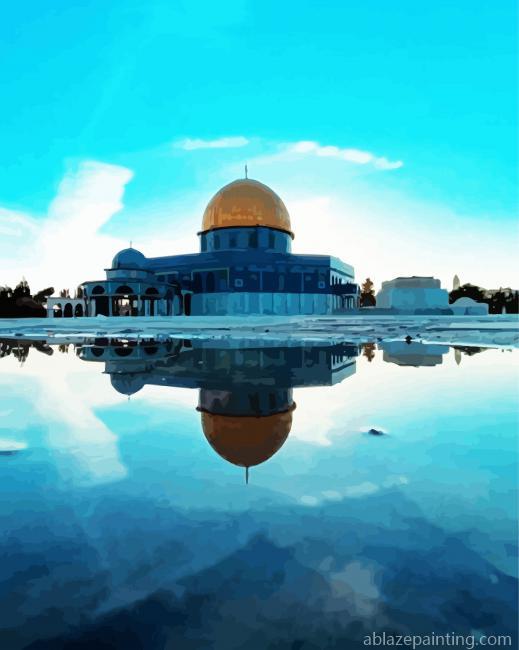 Al Aqsa Mosque Reflection In Water Paint By Numbers.jpg