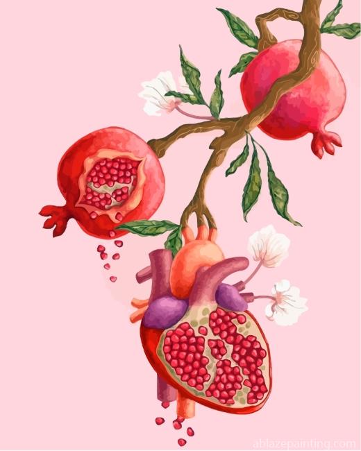 Aesthetic Pomegranate Art Paint By Numbers.jpg