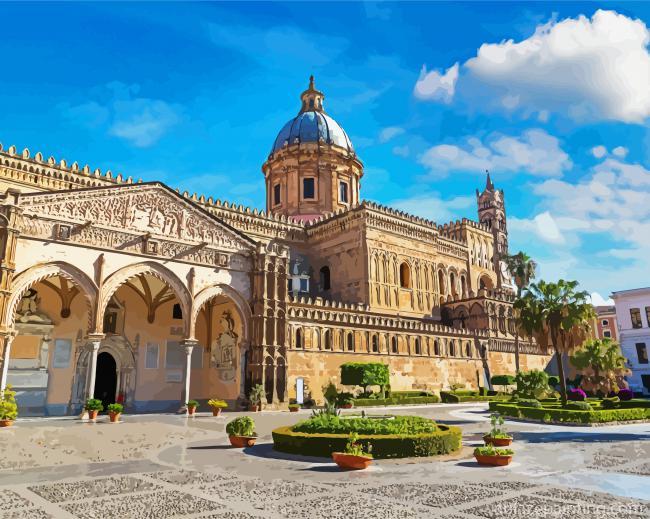 Cattedrale Di Palermo Building Paint By Numbers.jpg