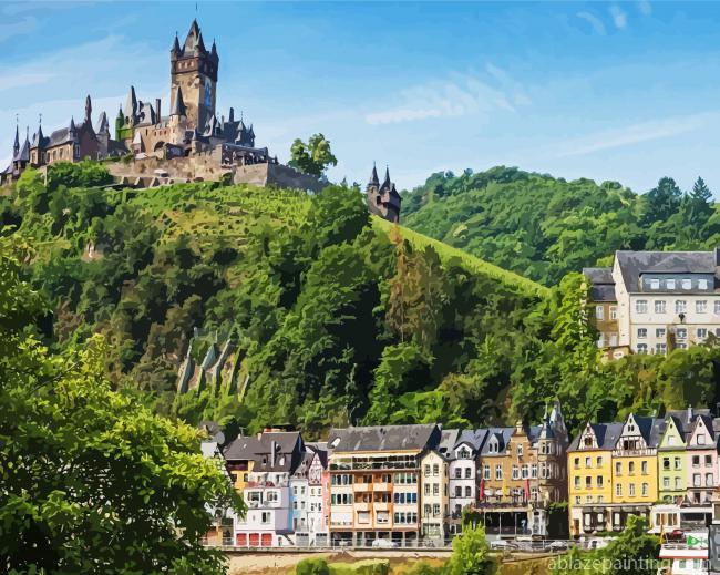 Reichsburg Cochem And Buildings Paint By Numbers.jpg