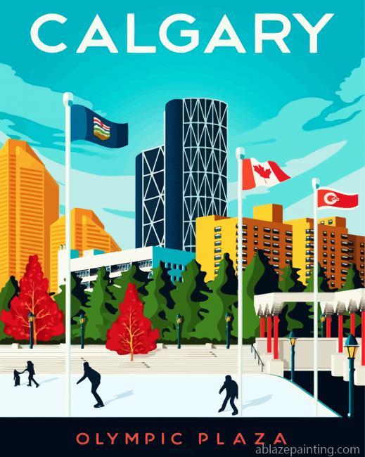 Calgary Olympic Plaza Poster Paint By Numbers.jpg