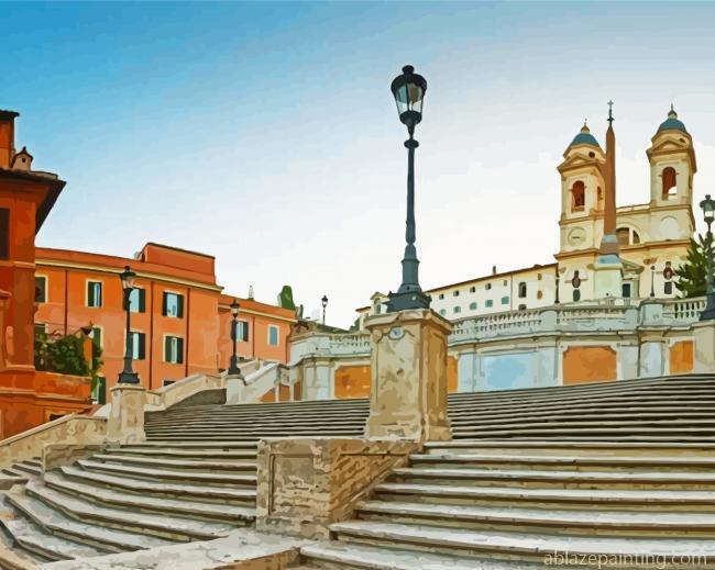 The Spanish Steps Rome Paint By Numbers.jpg