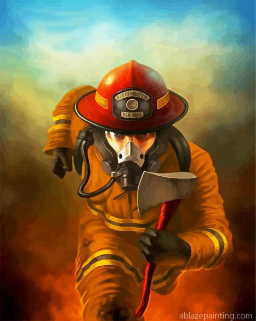 Firefighter Man Paint By Numbers.jpg