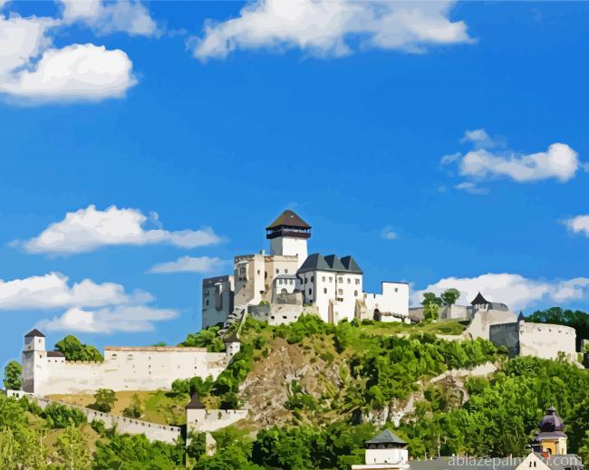 The Castle Of Trencin Paint By Numbers.jpg