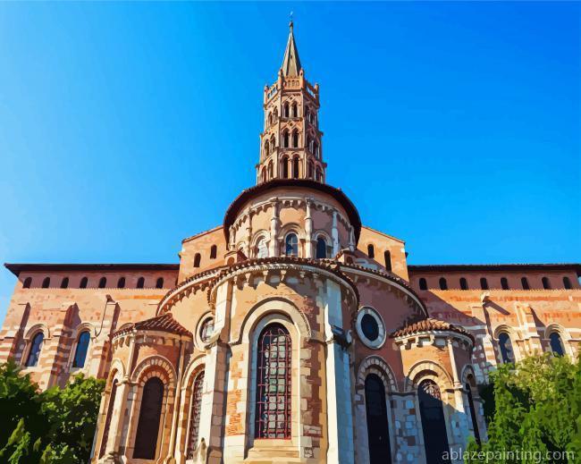 The Basilica Of Saint Sernin Paint By Numbers.jpg