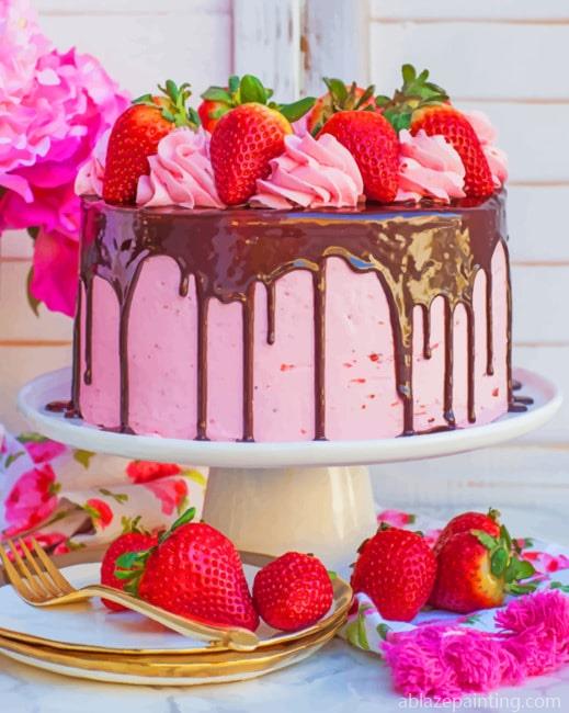 Strawberry Cake Food Paint By Numbers.jpg