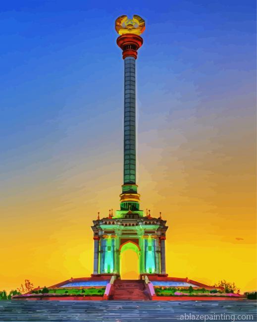 Independence Monument Dushanbe Paint By Numbers.jpg