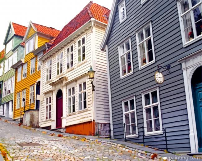 Houses Buildings In Bergen Paint By Numbers.jpg