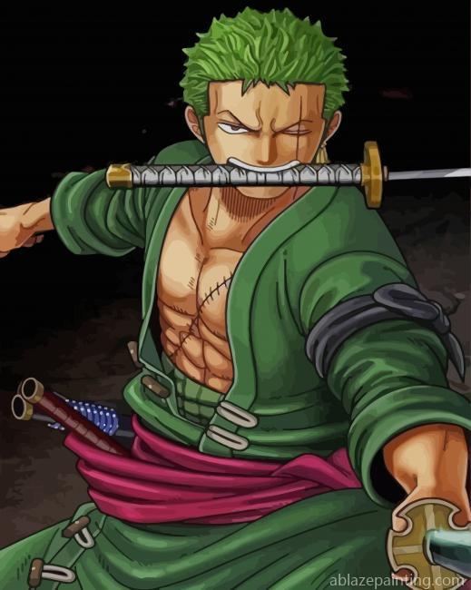 One Piece Zoro Burning Blood New Paint By Numbers.jpg