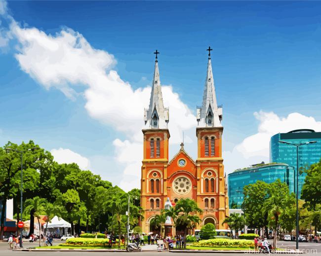 Aesthetic Notre Dame Cathedral Of Saigon Paint By Numbers.jpg