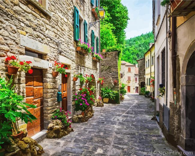 Tuscany Street In Italy Paint By Numbers.jpg