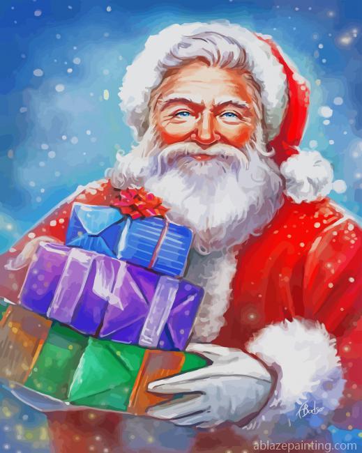 Santa Claus With Gifts New Paint By Numbers.jpg