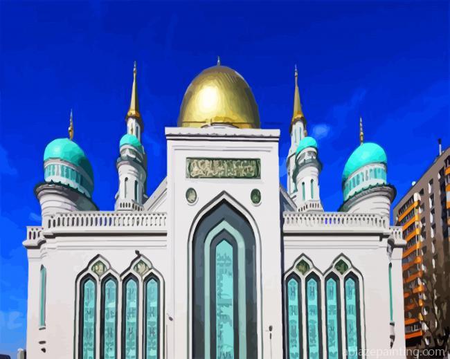 Cathedral Mosque In Moscow Paint By Numbers.jpg