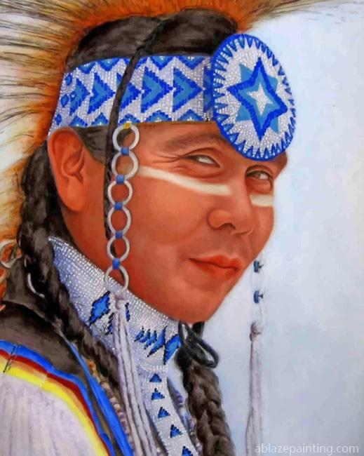 Native American Closeup Natives Paint By Numbers.jpg