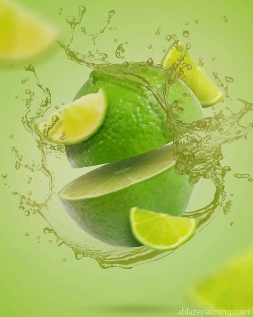 Lemon Water Splash Fruits Paint By Numbers.jpg